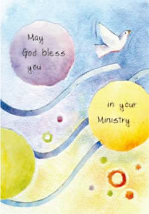 God Bless You In Your Ministry Card - Single