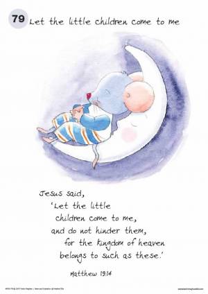 Let The Little Children Come To Me Poster