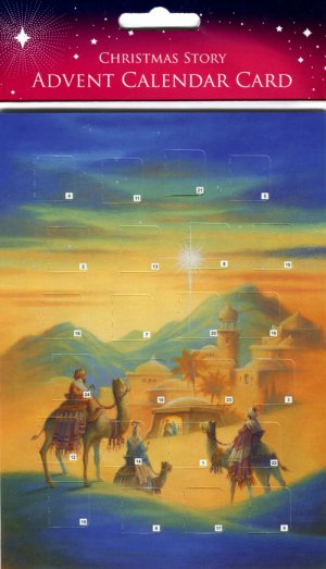 Traditional Kings Advent Calendar Card