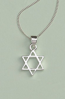 Star of David Pendant: Silver