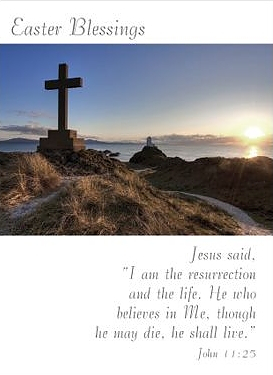Easter Blessings Cross Cards - Pack of 4