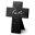 Faith Metal Message Cross With Easel