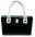 Nautical Patent Leather Bible Bag: Black, Large