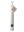 Large White Advent Candle with Stable Design - Single