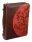 Faith Lux Leather Bible Cover: Mahogany/Red, Large