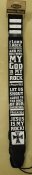 God Is My Rock Guitar Strap