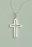 Open Cross Pendant: Silver, Medium