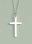 Solid Cross Pendant: Silver, Small