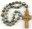 Anglican Rosary: African Turquoise with a Hand-Carved Bone Cross