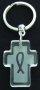 Cross Fish Crystal Key Ring