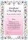 Certificate Of Thanksgiving Pink - Pack Of 20