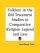 Folklore In The Old Testament Studies In Comparative Religion Legend And Law (1923)