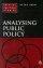 Analysing Public Policy