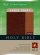 NLT Compact Bible: Brown & Tan TuTone, Leatherlike, Large Print