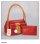 NLT Bible and Handbag: Red Orange, Imitation Leather 
