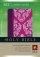 NLT Compact Bible: Fuchsia Floral, LeatherLike 