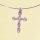 Necklace Wire hoop with teardrop cross Pack of 3