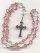 Anglican Rosary: Light Rose Swarovski� Crystal