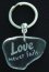 Love Crystal Key Ring -  