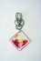 Dove Colour Crystal Key Ring -  