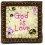 Felt scripture magnet God is love -  