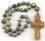 Anglican Rosary: African Turquoise with a Hand-Carved Bone Cross -  
