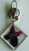 Cross Colour Crystal Key Ring