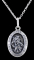St Christopher Necklace - Oval