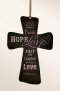 Mini-cross - Faith/hope/