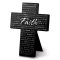 Faith Metal Message Cross With Easel