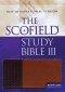 NIV Scofield Study Bible III: Black/Acorn, bonded leather basketweave 
