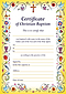 Certificate of Baptism - Pack of 20