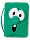 Veggie Larry Plush Bible Cover: Green, Medium