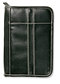 Distressed Leather Look Bible Cover: Black, Large