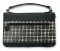 Linen Look Patterned Bible Cover: Black, Large