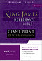 KJV Giant Print Bible: Black, Bonded Leather, Thumb Index
