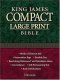 KJV, Compact Bible: Black, Bonded Leather,