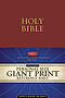 NKJV Personal Size Reference Bible: Burgundy, Imitation Leather, Giant Print