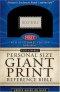 NKJV Personal Size Reference Bible: Black and Red, LeatherSoft, Giant Print