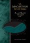 NKJV MacArthur Study Bible: Black/Aqua, LeatherSoft, 