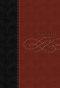 NKJV Personal Size Reference Bible: Black & Burgundy,  LeatherSoft, Giant Print