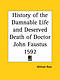 History Of The Damnable Life