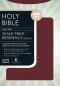 KJV Personal Size Reference Bible: Burgundy, Genuine Leather, Giant Print