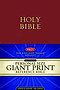 NKJV Personal Size  Bible: Burgundy, Bonded Leather, Giant Print