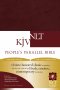 KJV / NLT People's Parallel Bible: Burgundy, Imitation Leather
