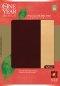 NLT One Year Large Print Bible: Port/Beige, Leatherlike