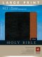 NLT Premium Slimline Reference Bible: Tan and Black, LeatherLike, Large Print