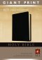 NLT Giant Print Bible: Black, Imitation Leather