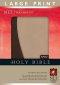 NLT Personal Size Large Print Bible: Dark Brown/Tan, Imitation Leather