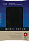 NLT Slimline Center Column Reference Bible: Black, Bonded Leather